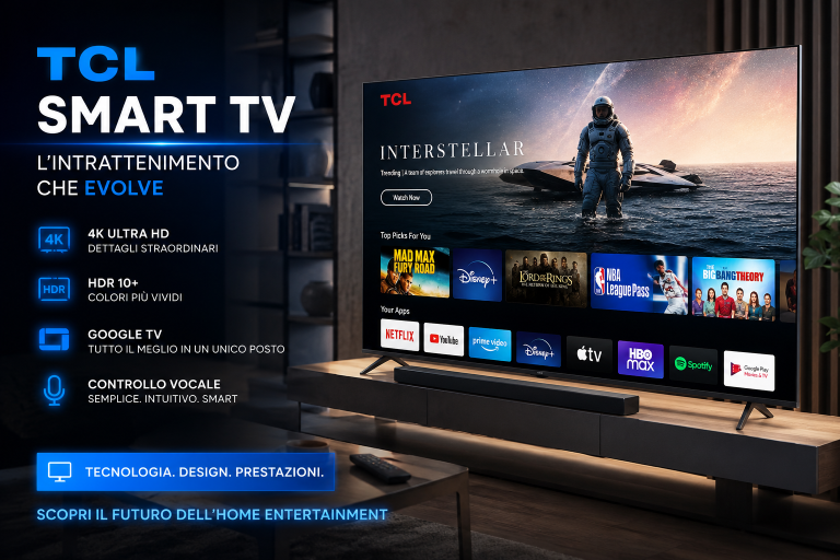Smart TV TCL: qualità e tecnologia al servizio dell’intrattenimento